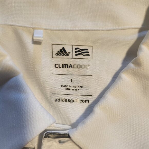 Orlando Magic Polo Shirt Adidas ClimaCool Golf White Short Sleeve Mens Large - Picture 6 of 12